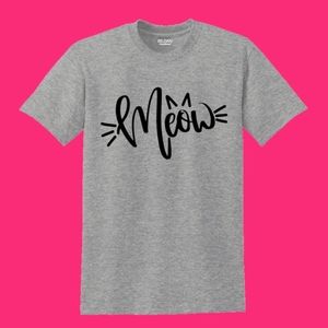 Meow Gray Tee